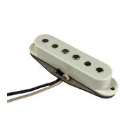 Pickup per chitarra Single Coil Alnico 5 vintage a carica manuale Piastra inferiore grigia Parti per chitarra Pickup a doppia bobina Pickup-Set Chitarra Elettrica(WHITE)