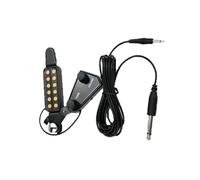 Pickup Per Foro Sonoro Per Chitarra Acustica A 12 Fori Trasduttore Magnetico Con Regolatore Di Tono E Volume Cavo Audio Aspetto Mini Pezzi di ricambio per pickup per chitarra acustica(Gold)