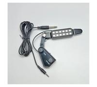 Pickup Per Foro Sonoro Per Chitarra Acustica A 12 Fori Trasduttore Magnetico Con Regolatore Di Tono E Volume Cavo Audio Aspetto Mini(Silver)