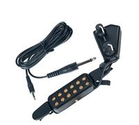 Pickup Per Foro Sonoro Per Chitarra Acustica Trasduttore Magnetico Con Regolatore Di Tono E Volume Parti Del Cavo Audio Nessuna Necessità Di Forare Pickup professionale per chitarra acustica