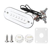 Pickup per Scatola di Sigari Elettrici Pickup per Chitarra in Celluloide ABS con Volume per Chitarre Acustiche Pearl White