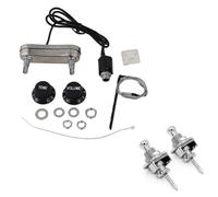 Pickup per strumenti ad arco 1x Pickup Piezoelettrico Per Chitarra Acustica E Preamplificatore Passivo E 2x Serrature E Pulsanti Per Tracolla Per Chitarra