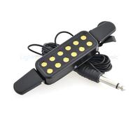 Pickup per strumenti ad arco Altoparlante Amplificatore A Filo Per Microfono Con Clip A 12 Fori Per Accessori Per Chitarra Trasduttore Per Chitarra Elettrica Acustica(Size:Strip)