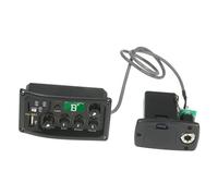 Pickup per strumenti ad arco Equalizzatore EQ A 3 Bande Preamplificatore Per Chitarra Acustica Equalizzatore EQ Pickup Piezoelettrico Amplificatore Sintonizzatore LCD