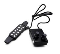 Pickup per strumenti ad arco Pickup Per Chitarra Acustica Portatile Con Microfono Chitarra In Legno Folk Non È Necessario Praticare Fori(Silver)