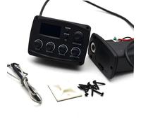 Pickup per Strumenti ad Arco Preamplificatore EQ per Chitarra Acustica con Sintonizzatore Digitale Equalizzatore EQ A 3 Bande con Pickup per Chitarra Sintonizzatore(BK B)