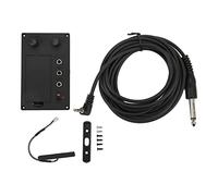 Pickup per Violino EQ Supress Noise Pickup in Plastica Compatto e Portatile per Vari Scenari Plastica Nera