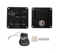 Pickup piezo chitarra preamplificatore EQ Controlli ABS Materiale | Elettronica attiva, sintonizzatore integrato, migliora il suono dal vivo, uscita tono chiaro, facile installazione