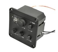 Pickup Piezo Per Chitarra 5 Pezzi Un Sacco 301 4 Bande Pickup Per Chitarra Acustica Con Accordatore Microfono Miscela Preamplificatore EQ Beat Board Con Piezo Morbido(C)