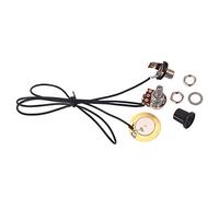 Pickup piezoelettrico precablato con manopola di controllo del volume per parti di chitarra scatola sigari