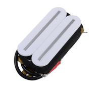 Pickup ponte a doppia rotaia con 4 fili bobina bassi in rame Humbucker pickup di ricambio raccordi ukulele pickup ponte bianco