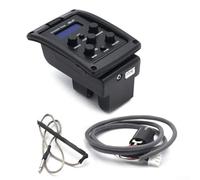 Pickup preamplificatore EQ per chitarra acustica a 4 bande, equalizzatore per chitarra acustica con sintonizzatore cromatico integrato, uscita da 6,35 mm per il controllo del tono