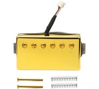 Pickup professionale Alnico II per chitarra in ottone schermato a 5 pin per jst per elettrico a 6 corde ricco per Sustain Noiseless Gold 7 x 3,9 cm (oro 57+ (8,5 K))