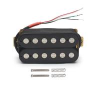 Pickup professionale per chitarra acustica elettrica a sei corde, humbucker, 6,3 mm, accessorio di grandi dimensioni (nero, collo)