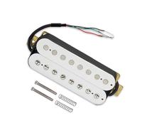 Pickup professionale per chitarra acustica elettrica con pickup humbucker a 8 corde, con cornice bianca o bianca (bianco, ponte)