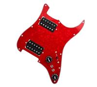 Pickup Professionali Per Battipenna Di Chitarra Kit HH Con Commutazione Battipenna Precablato Alnico 5 A Bobina Singola/doppia(Bk Red pearl)