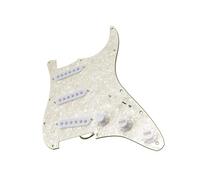 Pickup Professionali Per Battipenna Di Chitarra Kit Pickup Battipenna Integrato Per Cablaggio Chitarra Elettrica SSS Ceramic Vintage White E Bk Pearl(White pearl)