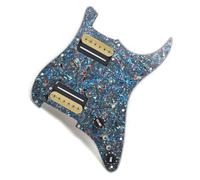 Pickup Professionali Per Battipenna Di Chitarra Uscita A Vite Esagonale Per Chitarra Elettrica Split HH 7.5K/15K Precaricata Con Due Pickup Battipenna A Doppia Bobina(Pearl w Zb)