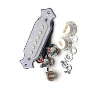 Pickup professionali per chitarra acustica a 6 corde Whith Bk/rosso per chitarra acustica, pickup pre filo manopola accessori per strumenti (bianco)