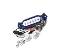 Pickup professionali per chitarra acustica a 6 corde Whith Bk/rosso per chitarra acustica, pickup pre filo manopola accessori per strumenti (blu)