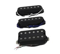 Pickup Set 3 Pezzi Alnico 5 Pickup Single Coil Per Chitarra + Pickup Humbucker Per Parti Di Chitarra Elettrica HSS ST(Black)