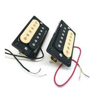 Pickup Set Adatto Per Pickup Per Chitarra Elettrica ST SQ Nero E Giallo Doppio Telaio Nero Pickup A Doppia Bobina Manico Ponte Set