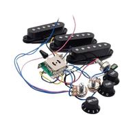 Pickup Set Cablaggio Precablato Per Chitarra 2T1V Cablaggio Per Chitarra Elettrica Pickup Precablati(Black)