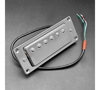 Pickup Set Mini Humbucker 68X29MM 6 Fori Chitarra Elettrica Pickup Coil Splitting Pickup Per Chitarra LP (Manico E Ponte Sono Universali)(Silver 1PC)