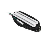 Pickup-Set Per Chitarra Elettrica 1 Pz Alnico 5 Hot Dual Rails Humbucker Pickup Single Coil Nero Bianco Giallo Colore Per Parti Di Chitarra Elettrica ST SQ(White 6.2K)