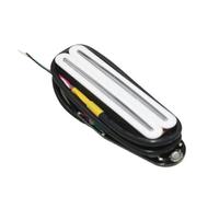 Pickup-Set Per Chitarra Elettrica 1 Pz Humbucker Con Guida In Ceramica Hot Dual Rails Pickup Per Chitarra Colore Per Parti Di Chitarra Elettrica(White 6.2K)