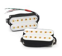 Pickup-Set Per Chitarra Elettrica Alnico5 Humbucker Coil Spliting Neck7.5K/Bridge15K Pickup Per Chitarra Elettrica A Doppia Bobina Parte Di Chitarra Nera Suono Caldo Bianco(1 Set)