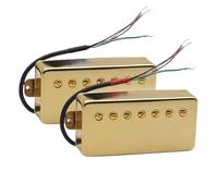 Pickup-Set Per Chitarra Elettrica Chitarra A 7 Corde Con Copertura In Ottone Humbucker Vite A Intaglio 8.5K 14K Pickup Con Divisione Della Bobina Per Chitarra Elettrica A 7 Corde Cromata(H)