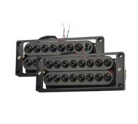 Pickup-Set Per Chitarra Elettrica Chitarra Elettrica A 8 Corde Humbucker Dual Coil Big Hex Regolabile Vite Coil Spliting Pickup N10K / B15K Parti Di Chitarra In Uscita(A)