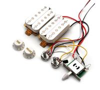 Pickup-Set Per Chitarra Elettrica Chitarra Elettrica Doppio Doppio Pickup Set Completo Di Circuiti Con Circuito Integrato Per Chitarra ST Con Potenziometro Pickup(White)