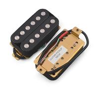 Pickup-Set Per Chitarra Elettrica Chitarra Elettrica Humbucker 6,3 Mm Big Pole Piece Pickup Per Chitarra A Doppia Bobina Con Cavo A 4 Conduttori/Split Della Bobina Nero/Bianco(1Set Black)