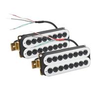 Pickup-Set Per Chitarra Elettrica Chitarra Elettrica Humbucker Pickup Pole Piece Bobina Regolabile Che Divide Quattro Parti Di Cavo Schermato Sostitutivo 8 Corde(B)