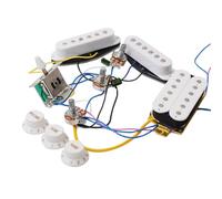 Pickup-Set Per Chitarra Elettrica Chitarra Elettrica Singolo Singolo Doppio Pickup Set Completo Di Circuiti Con Potenziometro Pickup Circuito Integrato Per Chitarra ST(White)