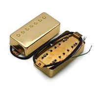 Pickup-Set Per Chitarra Elettrica Chitarra LP A 7 Corde Con Copertura In Ottone Humbucker Con Vite A Intaglio 8.5K/14K Pickup Con Divisione Della Bobina Per Accessori Per Chitarra Elettrica(1Set Gold)