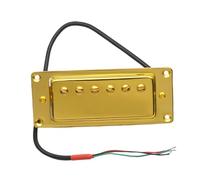 Pickup-Set Per Chitarra Elettrica Chitarra Professionale Chitarra Elettrica Pickup Humbucker Filo A 6 Fori A 4 Conduttori Collo E Ponte Cromati In Oro Nero Sono Universali(Gold 2Pcs)