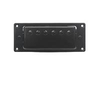 Pickup-Set Per Chitarra Elettrica Chitarra Professionale Chitarra Elettrica Pickup Humbucker Filo A 6 Fori A 4 Conduttori Collo E Ponte Cromati In Oro Nero Sono Universali(Black 1 Pc)