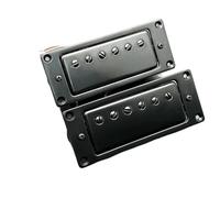 Pickup-Set Per Chitarra Elettrica Humbucker 68X29MM Pickup Per Chitarra Elettrica A 6 Fori Pickup A Bobina Per Chitarra LP Il Manico E Il Ponte Sono Universali(Black 2 Pcs)