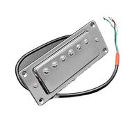 Pickup-Set Per Chitarra Elettrica Humbucker 68X29MM Pickup Per Chitarra Elettrica A 6 Fori Pickup A Bobina Per Chitarra LP Il Manico E Il Ponte Sono Universali(Chrome 2 Pcs)