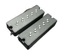 Pickup-Set Per Chitarra Elettrica Humbucker Per Basso A 5 Corde Alnico 5 Con Riduzione Del Rumore A Fasi Polepiece Distanza Tra I Poli 16,5/17,5 Mm Bobina Divisa A 4 Condotte(B)