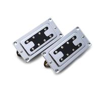Pickup-Set Per Chitarra Elettrica Pickup Humbucker Per Basso Elettrico Professionale Mini Style Pickup A Ponte Al Manico A Due Linee A 8 Fori Nero Dorato Cromato(Chrome 2pcs)
