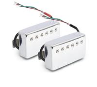 Pickup-Set Per Chitarra Elettrica Pickup Per Chitarra Alnico 5 Humbucker 4 Cavo A Spirale 7.5k/15k Splitting A Bobina Alnico V Per Chitarra Elettrica LP Cromato(B)