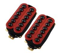 Pickup-Set Per Chitarra Elettrica Pickup Per Chitarra Elettrica A Doppia Bobina In Metallo Regolabile Pickup Humbucker Rossi(B)