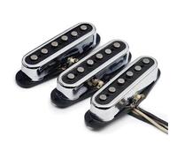 Pickup-Set Per Chitarra Elettrica Pickup Per Chitarra Elettrica Alnico 5 Pickup ST Sfalsato In Ottone Aperto Con Copertura In Fibra Bobbin ST Cromato(N M B 1set)