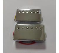 Pickup-Set per Chitarra Elettrica Pickup per Chitarra Elettrica LP Pickup per Chitarra in Ottone Aperto EQ Pickup Placcato in Argento Placcato Oro 50# 52#(A,A Set of 50+52)