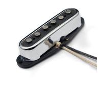 Pickup-Set per Chitarra Elettrica Pickup per Chitarra Elettrica Stile Alnico 2 Sfalsato ST con Copertura in Ottone Aperto Bobina in Fibra Pickup ST Stile Vintage Cromato(Middle 1pc)