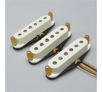 Pickup-Set Per Chitarra Elettrica Pickup Per Chitarra Professionale Alnico 3 SSS Single Coil Per Chitarre Stile ST N/M/B Per Chitarra Elettrica ST(White)